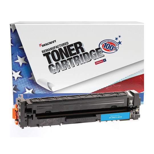 7510016941791 - AbilityOne - NSN6941791 - Remanufactured - High Yield - Toner Cartridge - HP CF401X - (HP 201X) - Page Yield 2,300 - Cyan