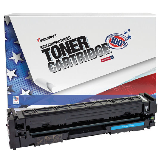 7510016945342 - Reman HP CF501A (202A) Cyan Toner – SKILCRAFT – NSN 7510-01-694-5342