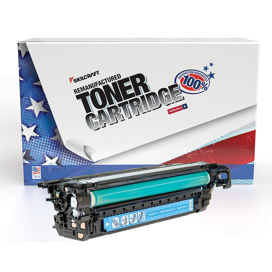 7510016962210 - Reman HP 646A Cyan Toner  – SKILCRAFT – NSN 7510-01-696-2210