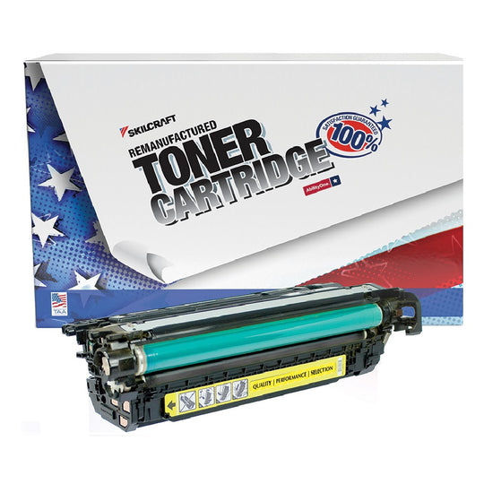 7510016962211 - Reman HP CF032A Yellow Toner – SKILCRAFT – NSN 7510-01-696-2211