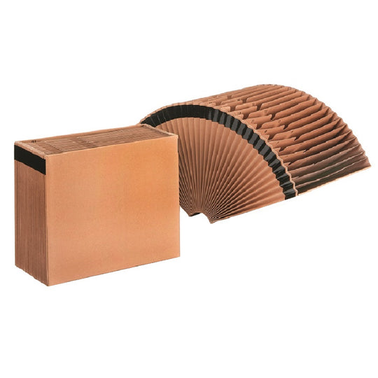 EXPANDING FILE, 31 SECTIONS, 1/31-CUT TAB, LETTER SIZE, BROWN