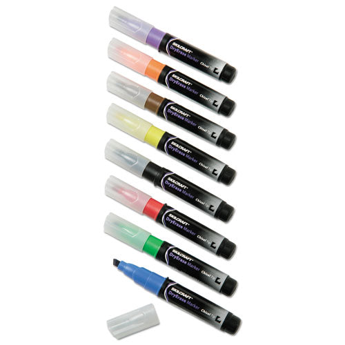 SKILCRAFT Dry Erase Marker Set • 8 Colors • EA • NSN 7520-01-186-3605 / 7520011863605