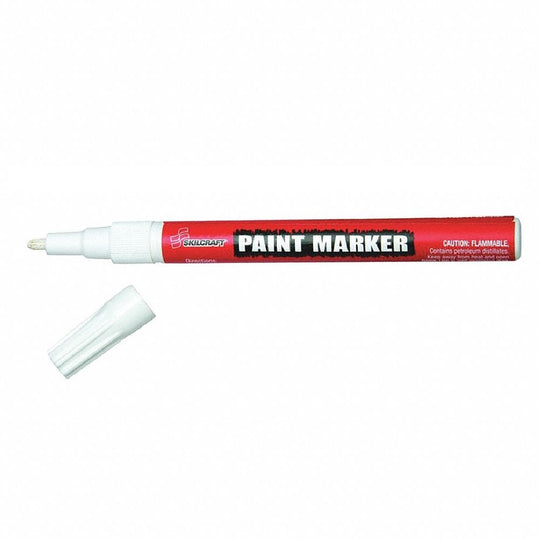 Skilcraft Paint Marker • Fine Point • White • NSN 7520-01-207-4159 / 7520012074159
