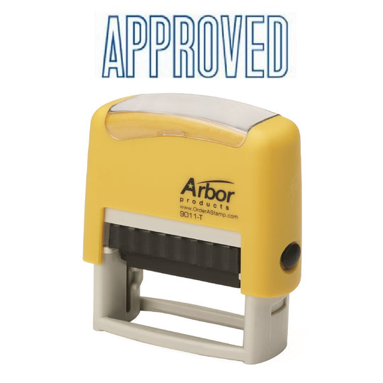 PRE-LINKED MESSAGE STAMP "APPROVED" BLUE