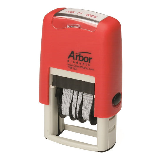 SELF INKING LINE DATER, 50,000 IMPRESSIONS, RED