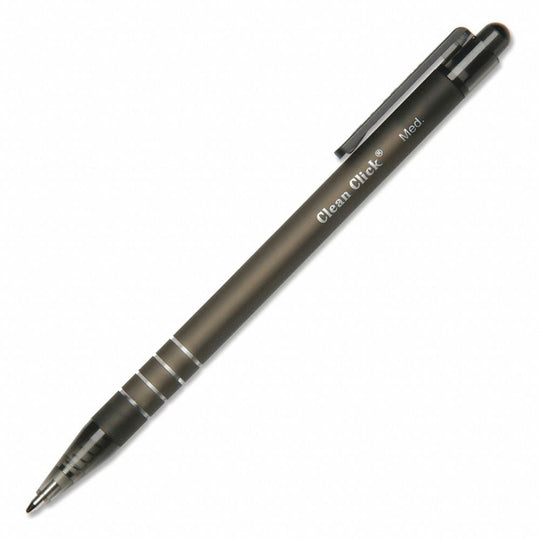 CLEAN CLICK BALLPOINT PEN - BLACK INK - MEDIUM - DOZEN