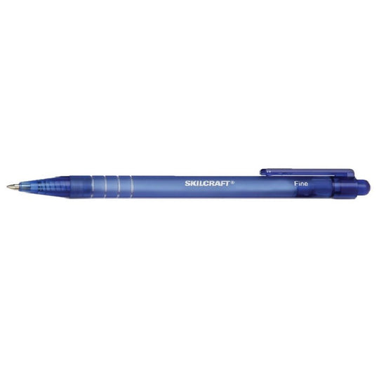 NSN4220327, CLEAN CLICK RETRACTABLE BALLPOINT PEN, BLUE PK