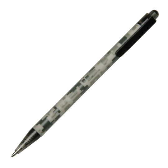 ACU-500 RETRACTABLE BALLPOINT PEN, CAMOUFLAGE BARREL, BLACK INK PK