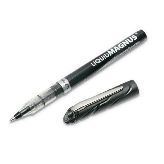 LIQUID MAGNUS ROLLER BALL STICK PEN, BLACK INK PK