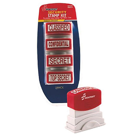 SECURITY STAMP KIT, PRE-INKED - RED