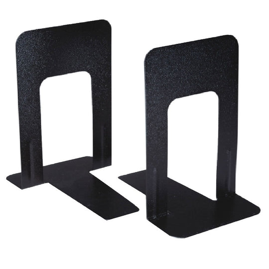 STEEL BOOKENDS, RECYCLED - BLACK
