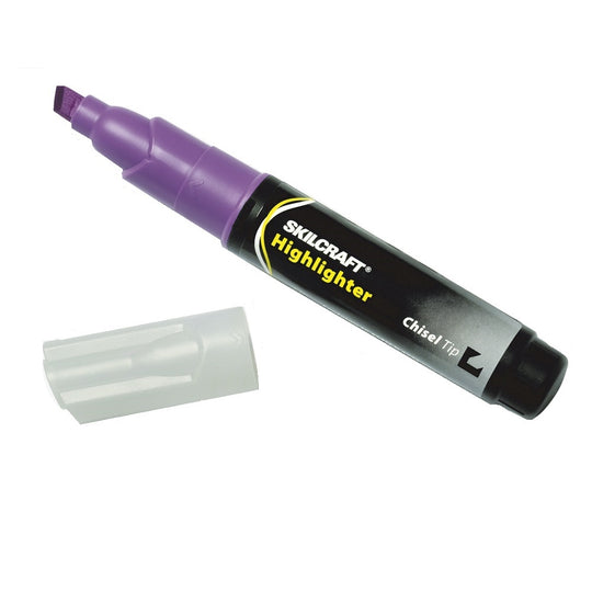 JUMBO SIZE FLUORESCENT HIGHLIGHTER, PURPLE INK CASE