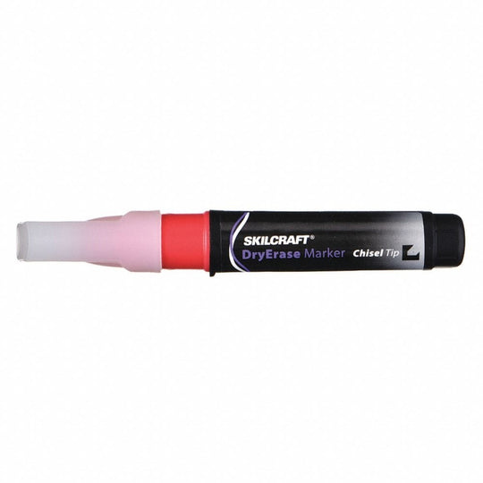 7520015105661 AbilityOne NSN5105661 DRY ERASE CHISEL TIP MARKER, RED BX