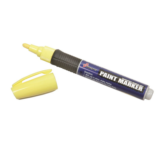 PAINT MARKER, MEDIUM BULLET TIP, OIL BASED, YELLOW