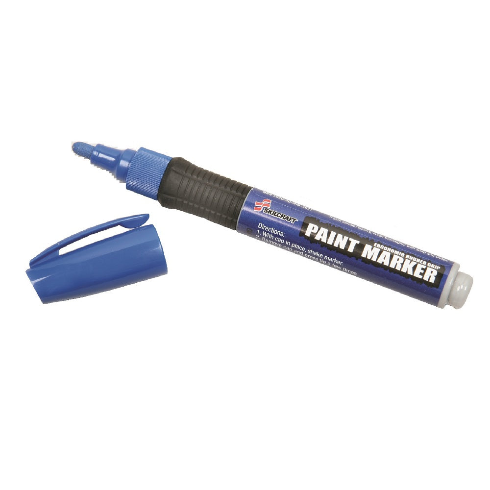 PAINT MARKER, MEDIUM BULLET TIP, OIL BASED - BLUE  PK