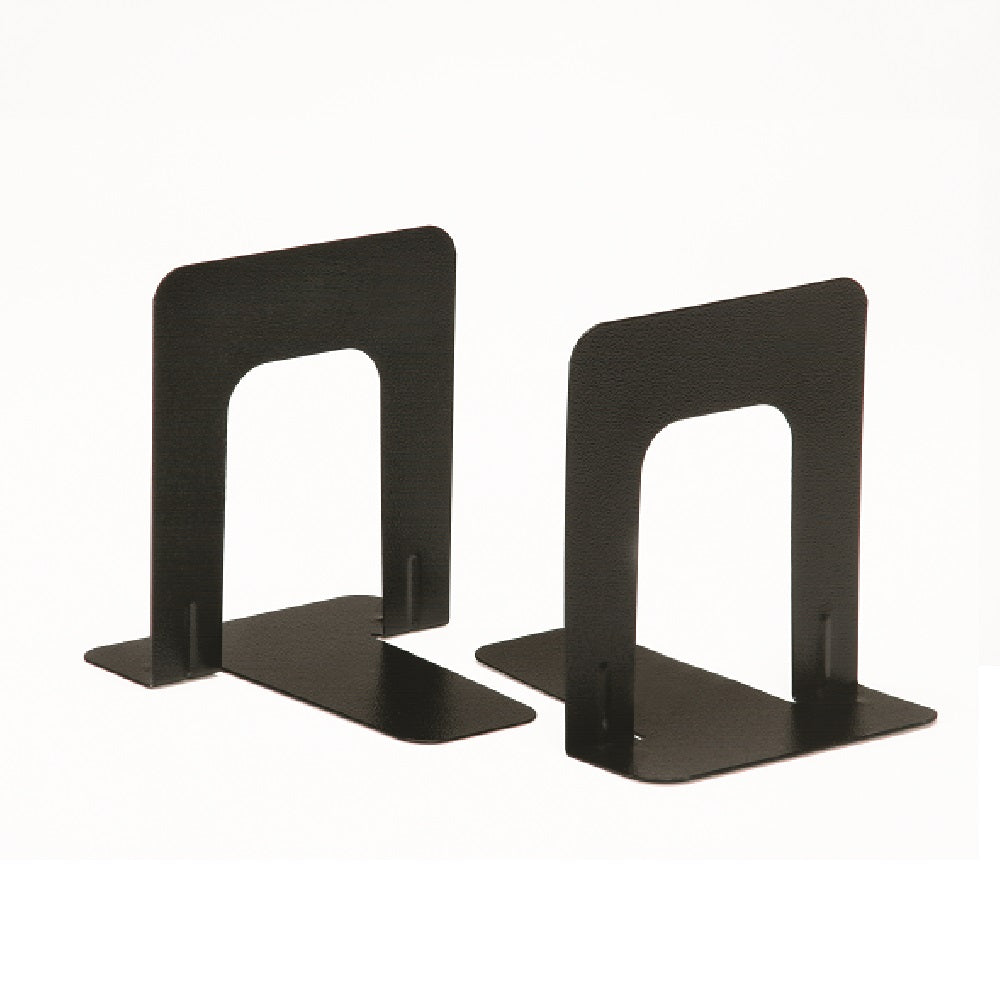 AIB BLACK METAL 5" BOOK ENDS, BLACK, METAL  BX
