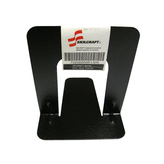 AIB BLACK METAL 5" BOOK ENDS, BLACK, METAL  BX