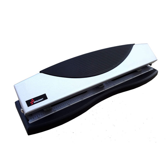 HEAVY-DUTY 3-HOLE PUNCH, 15 SHEET,  METALLIC EA