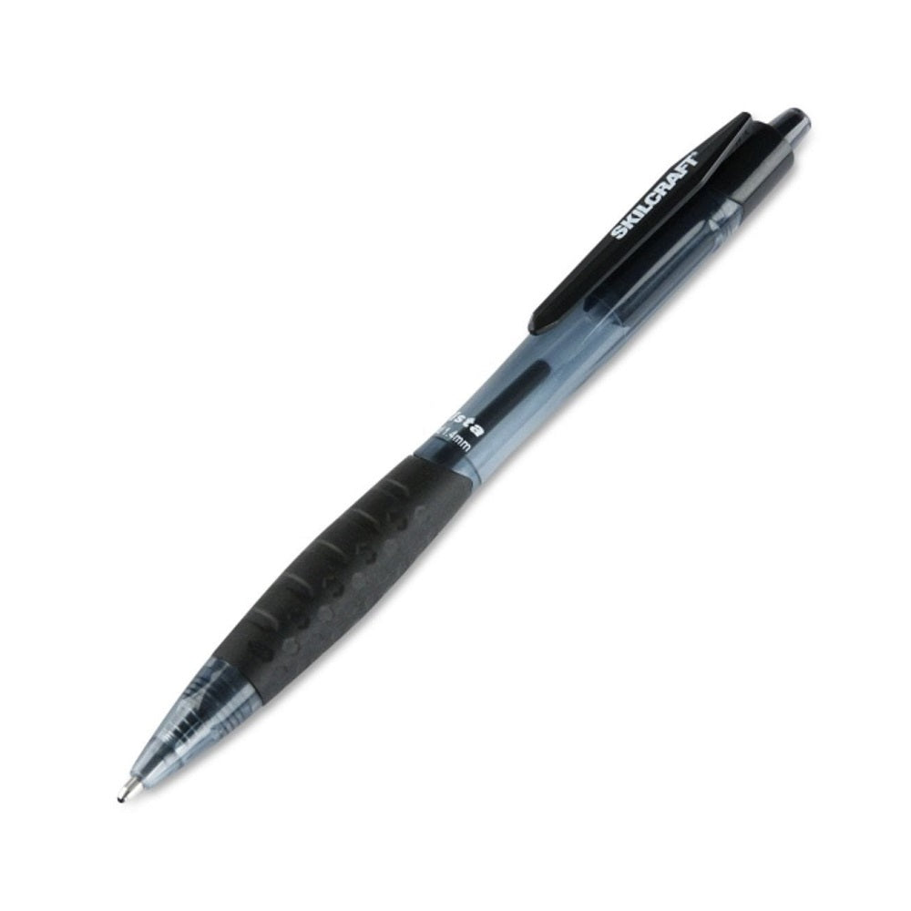 VIST RETRACTABLE BALLPOINT PEN, OLD POINT, BLACK INK PK