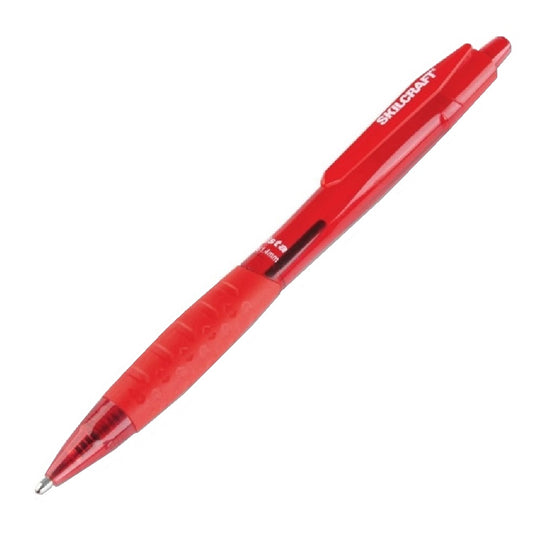 VISTA RETRACTABLE BALLPOINT PEN, RED INK PK
