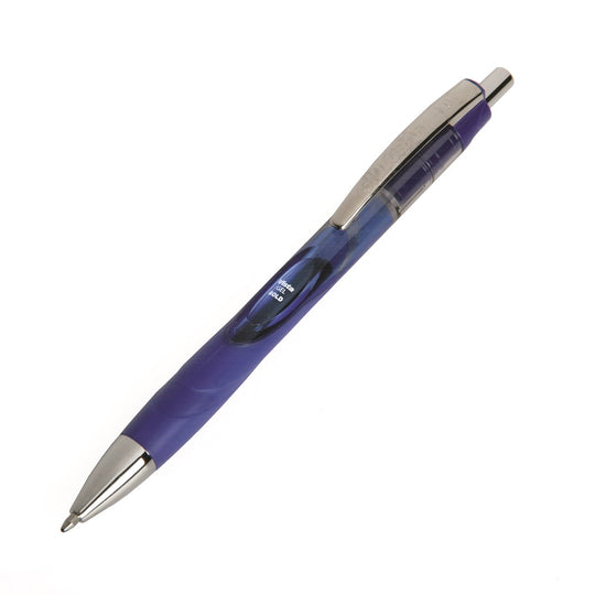 VISTA RETRACTABLE GEL PEN - BLUE INK, TRANSLUCENT BARREL