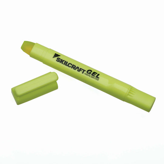 SKILCRAFT Gel Highlighter • Fluorescent Yellow • Dozen • NSN 7520-01-691-9222 / 7520016919222