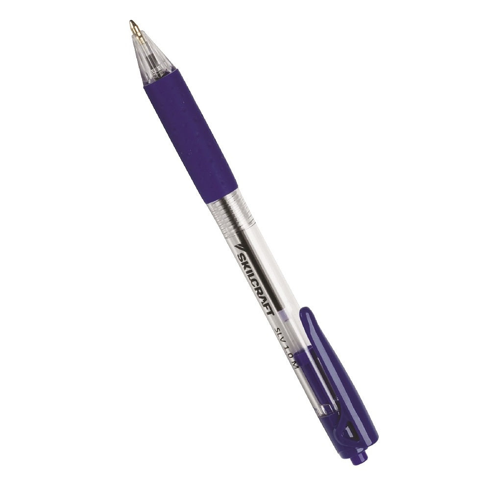 7520016970597 ABILITYONE NSN6970597 SLV-PERFORMER RETRACTABLE BALLPOINT PEN, MEDIUM POINT, BLUE BX