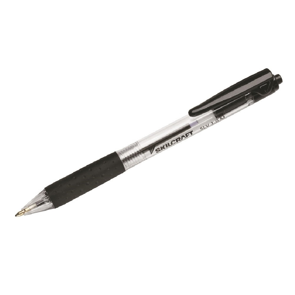 7520016970599 ABILITYONE NSN6970599 SLV-PERFORMER RETRACTABLE BALLPOINT PEN, MEDIUM POINT, BLACK PK