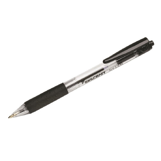 7520016970599 ABILITYONE NSN6970599 SLV-PERFORMER RETRACTABLE BALLPOINT PEN, MEDIUM POINT, BLACK PK