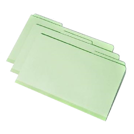 SKILCRAFT File Folder - Light Green Pressboard - 1/3 Cut Self-Tab - Legal - NSN 7530-00-286-8571 NSN 7530002868571 CS