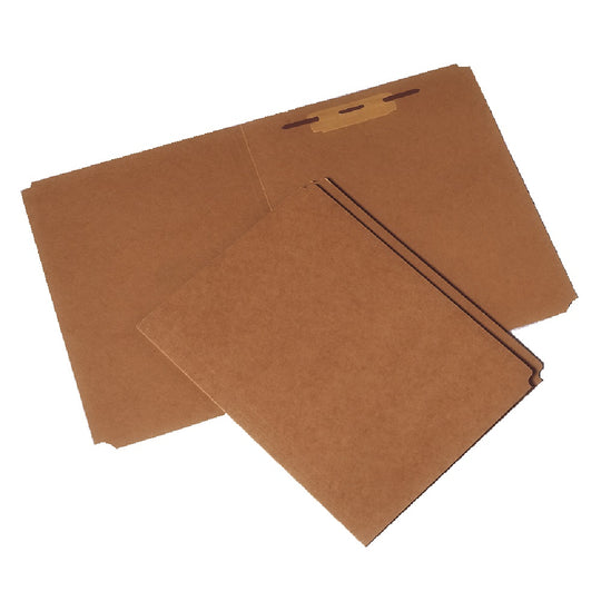 HEAVY DUTY PAPERBOARD FILE FOLDER, STRAIGHT CUT TAB, LETTER, KRAFT CS