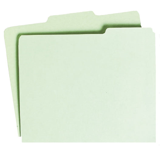 FILE GUIDE CARD, 3 TAB, LIGHT GREEN CS