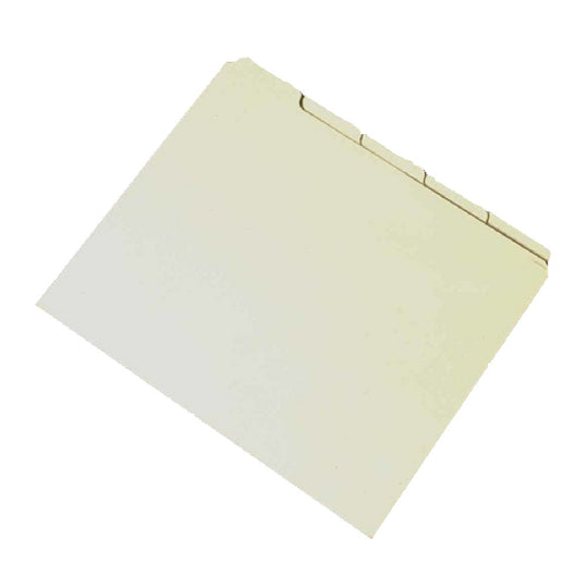 FILE GUIDE CARD SET, PRESSBOARD, 1/5 CUT - LIGHT GREEN CS