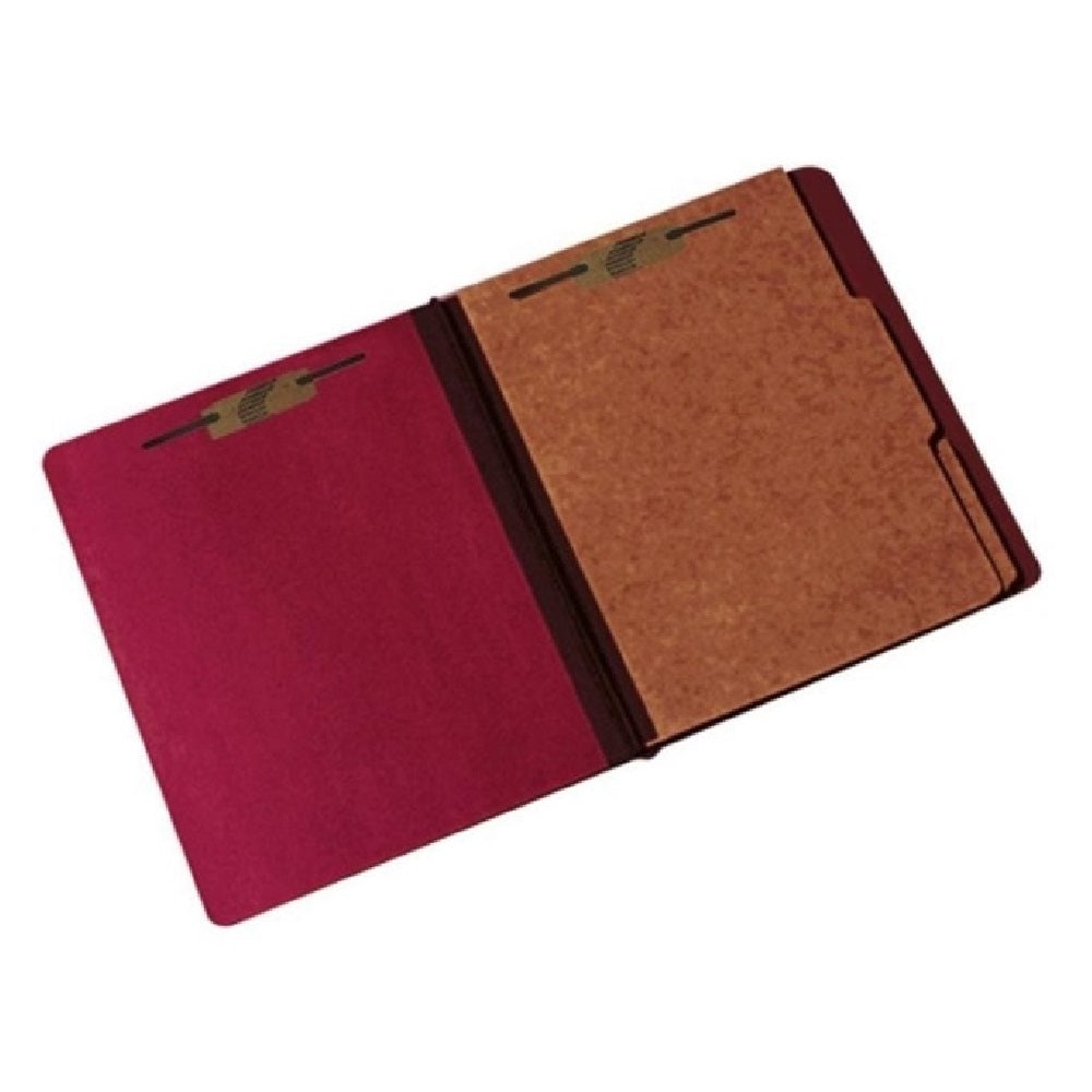 7530009908884 - Pressboard Classification Folder - 2 Dividers - 6 Part - Letter - Earth Red