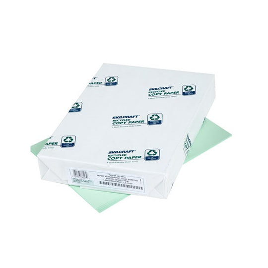 COLORED COPY PAPER 20 LB, GREEN BX