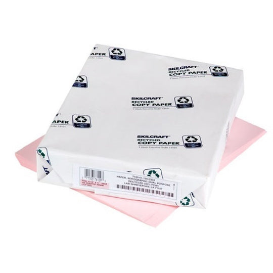 COLORED COPY PAPER 20 LB, PINK BX