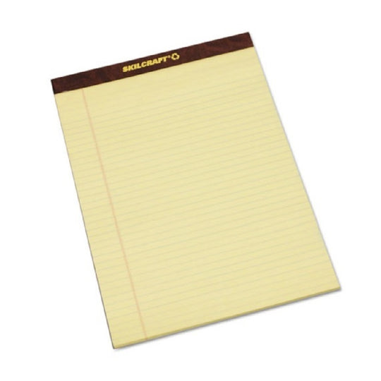 LEGAL PAD, LEGAL RULE, 8 1/2 x 11 3/4 - CANARY PK