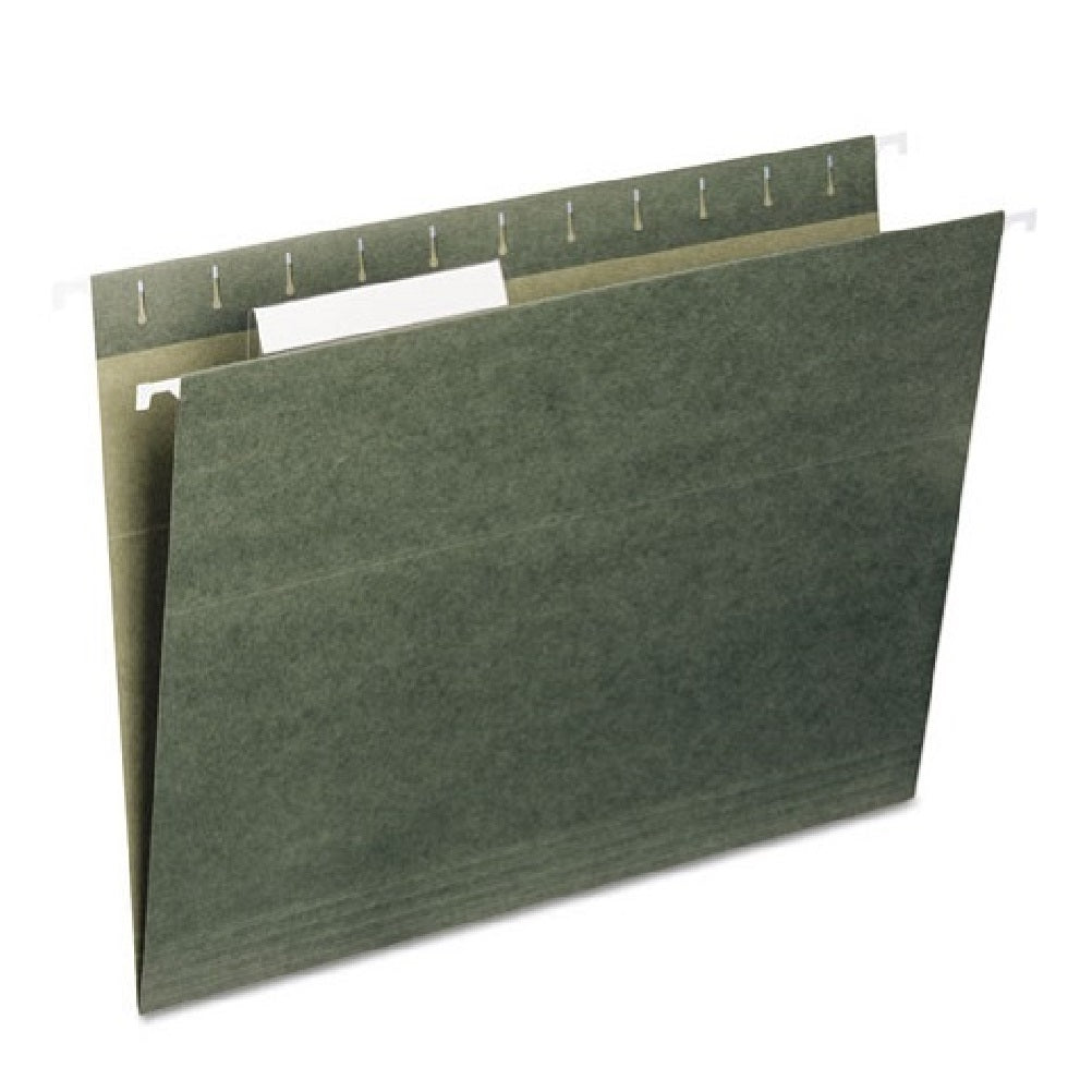 HANGING FILE FOLDER, LETTER SIZE, 1/5 CUT TOP TABS, GREEN CS
