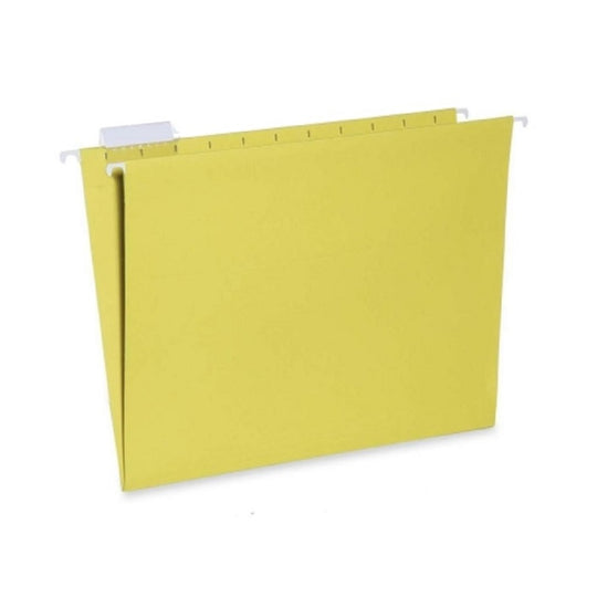 HANGING FILE FOLDER, LETTER SIZE, 1/5 CUT TAB, YELLOW CS