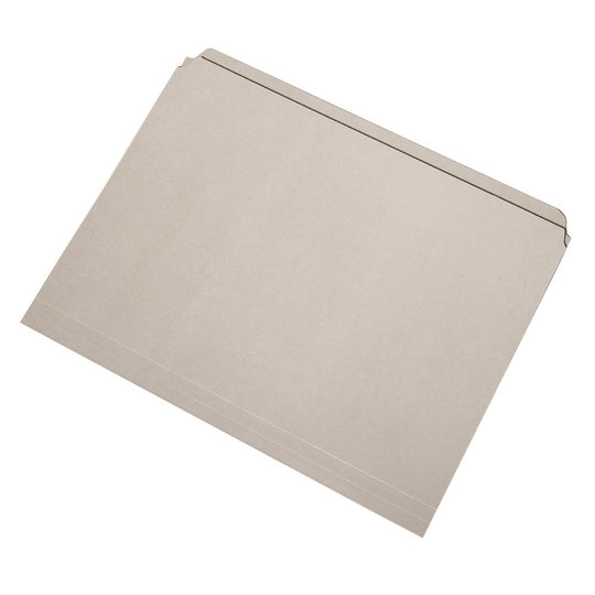 STRAIGHT CUT FILE FOLDERS, STRAIGHT TAB, LETTER SIZE, GRAY - CS