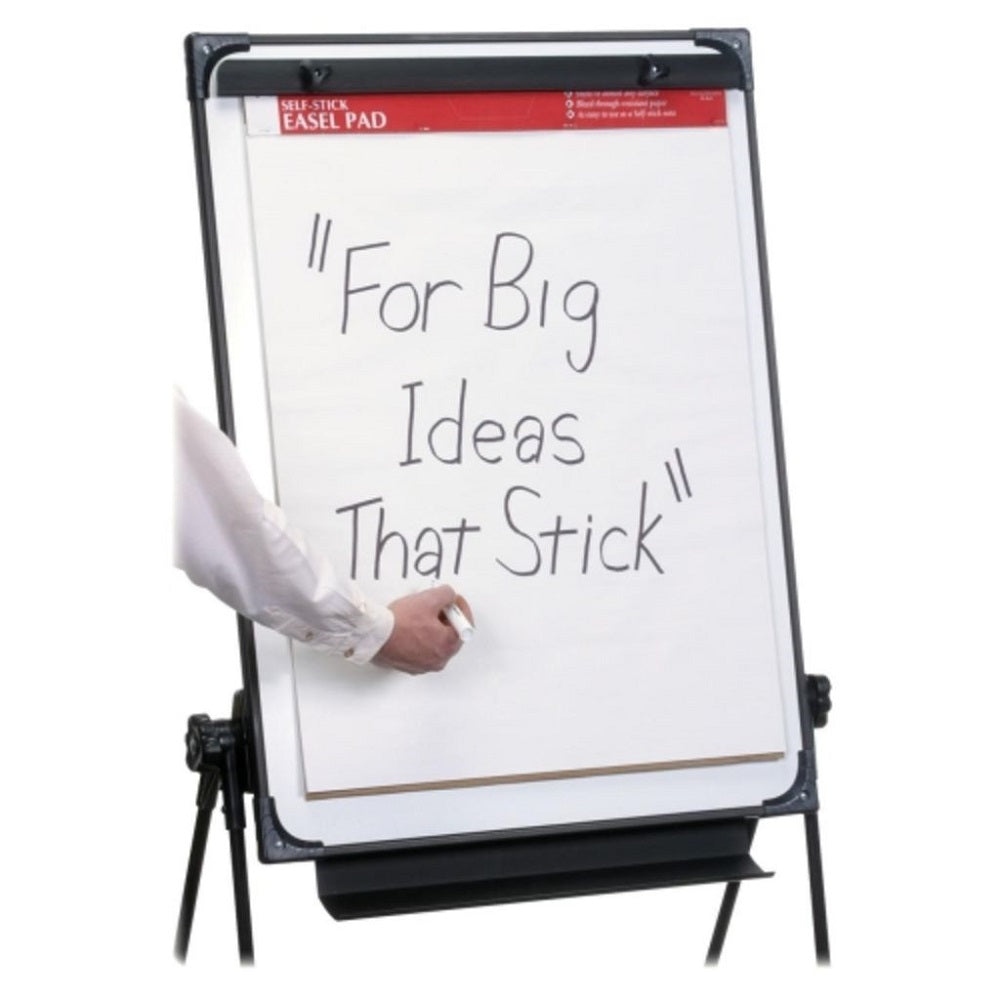 SELF STICK EASEL PAD, UNRULLED - WHITE - PK