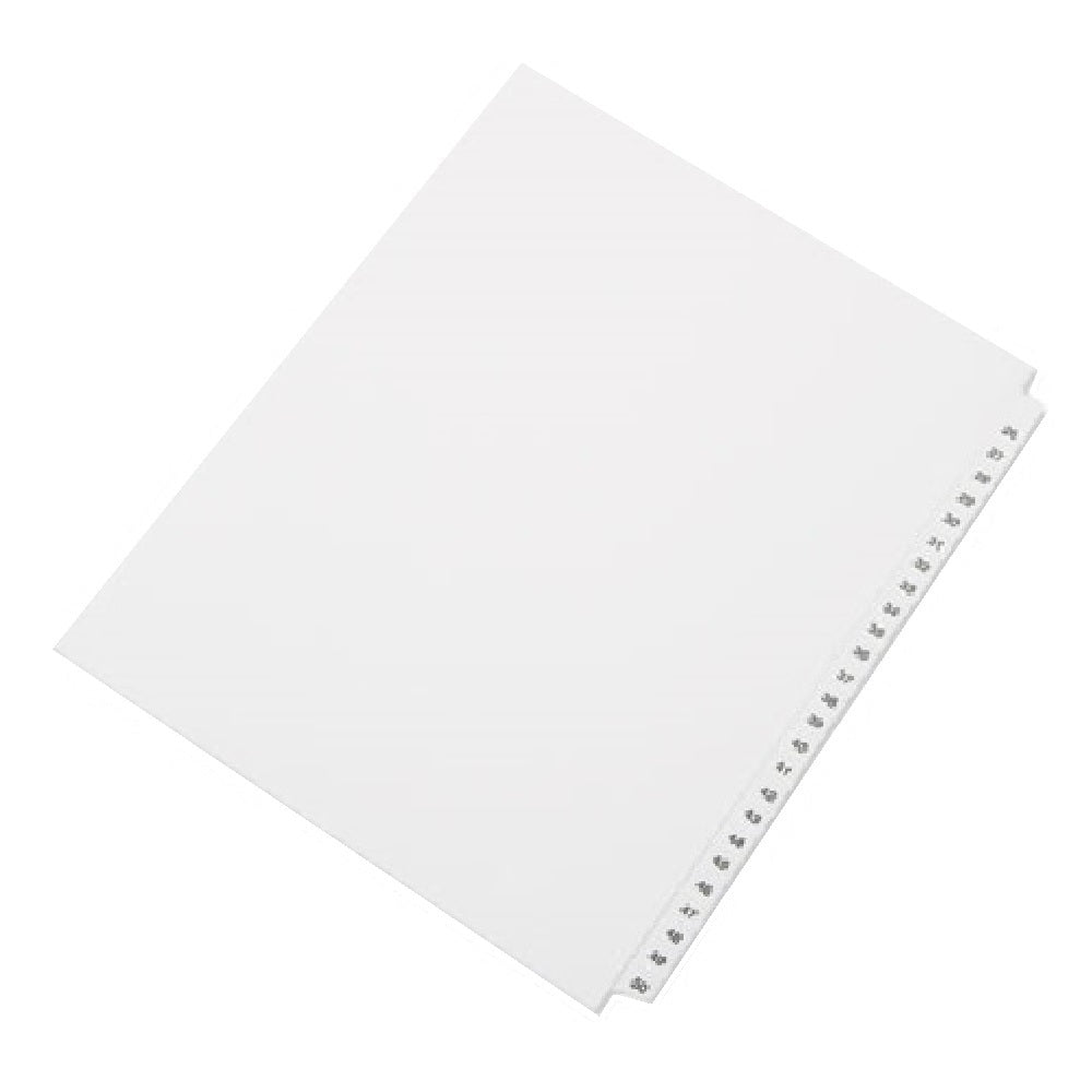 LEGAL DIVIDER NUMERICAL TABS, LEGAL, UN-PUNCH BX