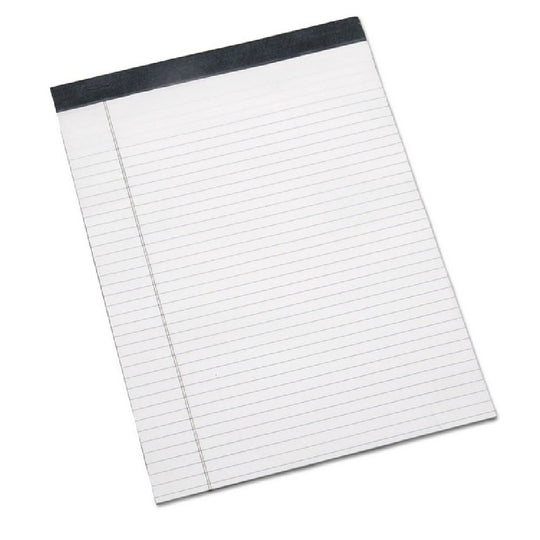 LEGAL PADS, WIDE/LEGAL RULE, WHITE PK