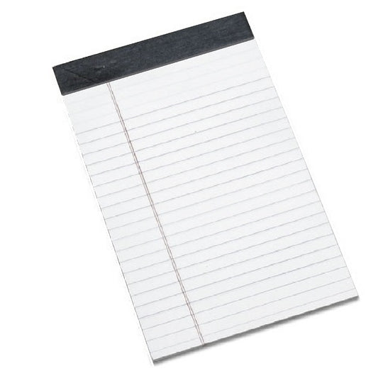 LEGAL RULED PAD, PERFORATED, WHITE BX