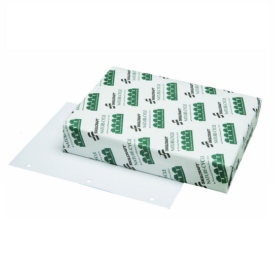 PROCESS CHLORINE DUAL PURPOSE PAPER, 3-HOLE PUNCHED, WHITE CS