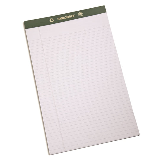 PERFORATED CHLORINE FREE WRITING PAD, LEGAL, WHITE BX