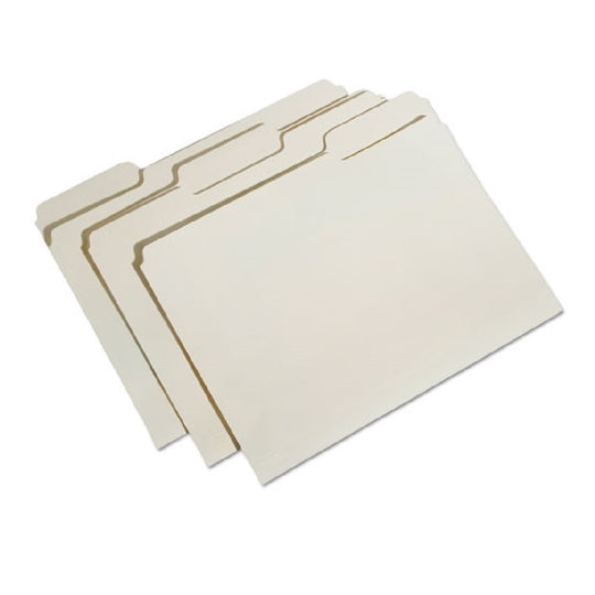 NSN5830556, REINFORCED TOP TAB FILE FOLDERS, 1/3-CUT TABS, LETTER SIZE, MANILA