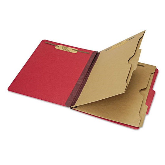 SKILCRAFT Pocket Classification Folder - Letter - Dark Red - NSN 7530-01-600-6972 / 7530016006972 CS