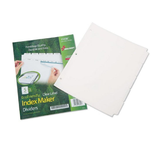 AVERY INDEX MAKER DIVIDERS, 5-TAB - WHITE SE