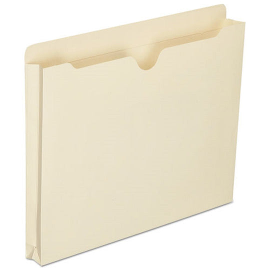 MANILA FILE JACKET, STRAIGHT TAB, LETTER SIZE, MANILA PK